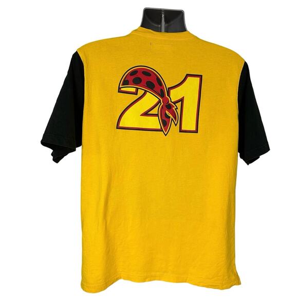 Undefeated Yellow and Black Color Block Crew Neck Pirate 21 T-shirt, Siz… - Picture 2 of 8